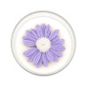 Bougie déco - Ambre noir Lavande - Marguerite mauve