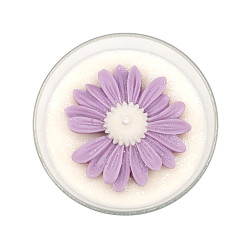 Bougie déco - Lait de riz Cerisier - Marguerite rose ancien