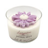 Bougie déco - Lait de riz Cerisier - Marguerite rose ancien