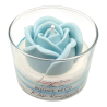 Bougie déco - Musc blanc Lavande - Rose XXL Bleu ciel