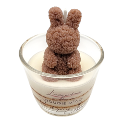 Bougie déco - Pain d'épices Alsacien - Lapin Marron