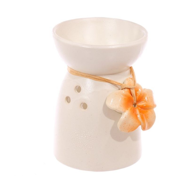 Brûle-parfums Modèle Fleurs de Tiaré Orange