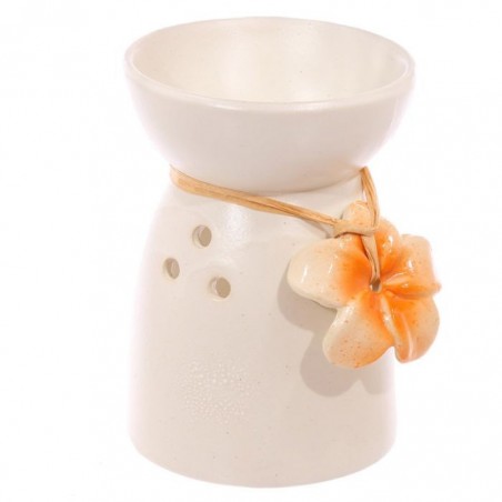 Brûle-parfums Modèle Fleurs de Tiaré Orange
