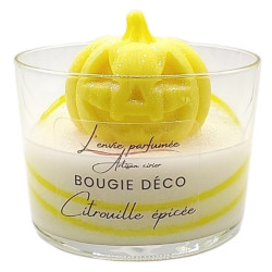 Bougie déco Halloween Citrouille - L'envie parfumée